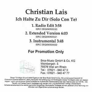 Christian Lais - Ich Halte Zu Dir (Solo Con Te) album
