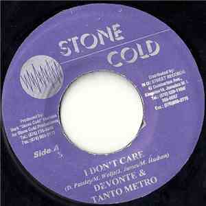 Devonte & Tanto Metro - I Don't Care album