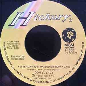 Don Everly - Yesterday Just Passed My Way Again / Never Like This album