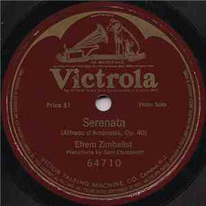 Efrem Zimbalist - Serenata (Op. 40) album