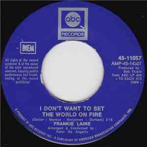 Frankie Laine - I Don't Want To Set The World On Fire / I Found You album