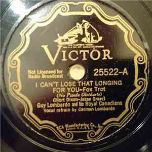 Guy Lombardo And His Royal Canadians - I Can't Lose That Longing For You / Boo-Hoo album