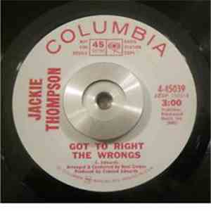 Jackie Thompson - Fool On The Hill / Got To Right The Wrongs album