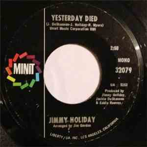 Jimmy Holiday - Yesterday Died album