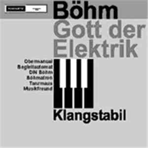 Klangstabil - Böhm Gott Der Elektrik album