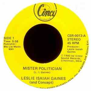 Leslie Isaiah Gaines - Mister Politician album