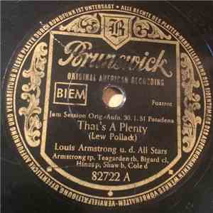 Louis Armstrong / Jack Teagarden - That's A Plenty / Lover album