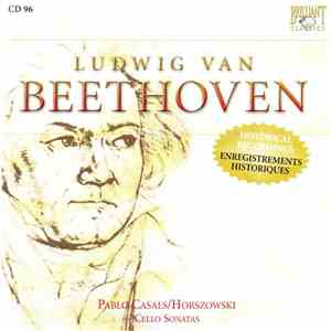 Ludwig Van Beethoven - Pablo Casals / Horszowski - Cello Sonatas album