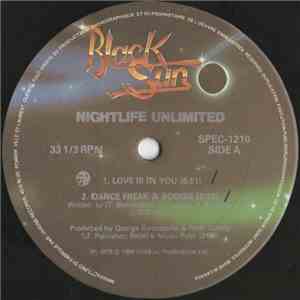 Nightlife Unlimited / Vivien Vee / Geraldine Hunt - Love Is In You / Dance Freak & Boogie / Give Me A Break / Can't Fake The Feeling album