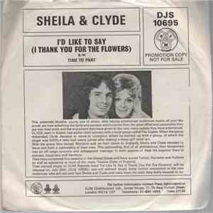 Sheila And Clyde - I'd Like To Say (I Thank You For The Flowers) album