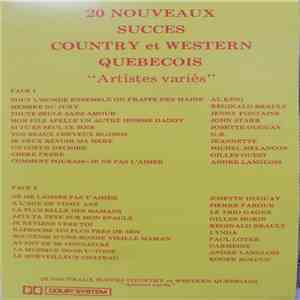 Various - 20 Nouveaux Succes Country Et Western Quebecois "Artistes Variés" album