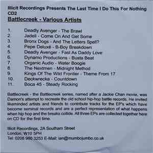 Various - Illicit Recordings Present - The Last Time I Do This For Nothing - CD2: Battlecreek - Various Artists album