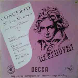 Beethoven, Wilhelm Backhaus Piano Avec L'Orchestre Philharmonique De Vienne Direction Karl Böhm - Concerto No. 3 En Ut Mineur Pour Piano Et Orchestre Op. 37 album
