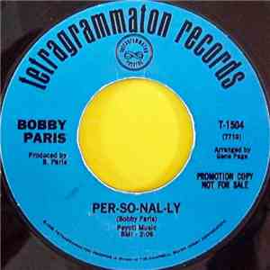 Bobby Paris - Per-So-Nal-Ly album