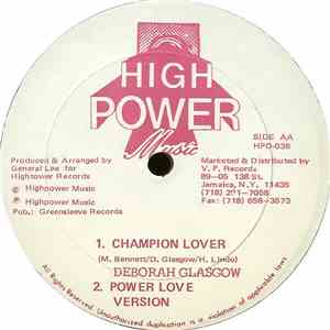 Deborah Glasgow - Knocking The Boots / Champion Lover album