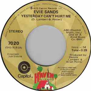 Evie Sands - Yesterday Can't Hurt Me album