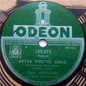 Louis Armstrong Et Son Orchestre - After You've Gone / Saint Louis Blues album
