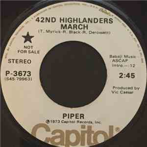 Piper  - 42nd Highlanders March / Bungle Rye (Promo) album
