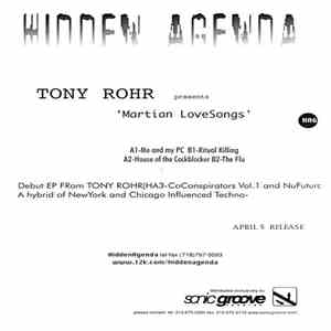 Tony Rohr - Martian Lovesongs album