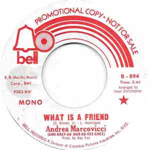 Andrea Marcovicci - What Is A Friend album