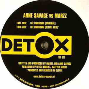 Anne Savage Vs Marzz - The Unknown album