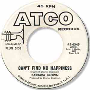 Barbara Brown  - Can't Find No Happiness / A Great Big Thing album