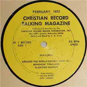 ⠉⠗⠕⠎⠎ - ⠠⠡⠗⠊⠌⠊⠁⠝⠀⠠⠗⠑⠉⠕⠗⠙⠀⠠⠋⠑⠃⠲⠀⠼⠄⠛⠃ = Christian Record Talking Magazine February 1972 album