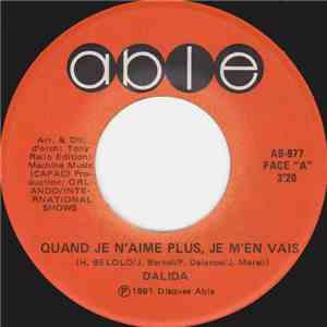 Dalida - Quand Je N'aime Plus, Je M'en Vais album