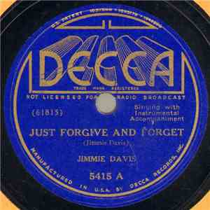 Jimmie Davis - Just Forgive And Forget / Sweetheart Of West Texas album