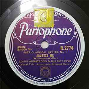 Louis Armstrong & His Hot Seven - Squeeze Me / S.O.L. Blues album