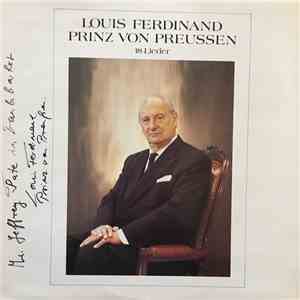 Louis Ferdinand von Preußen, Edda Moser, Erik Werba - 18 Lieder album