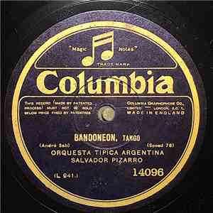 Orquesta Tipica Argentina Salvador Pizarro - Bandoneon / Sul Lago Dei Sogni album