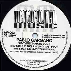 Pablo Gargano - Synthetic Nature Vol. 1 album