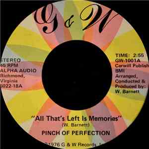 Pinch Of Perfection - All That's Left Is Memories / Loving Alone album