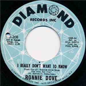 Ronnie Dove - I Really Don't Want To Know album