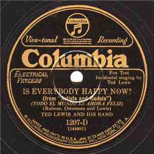 Ted Lewis And His Band - Is Everybody Happy Now? / Down The Old Church Aisle album