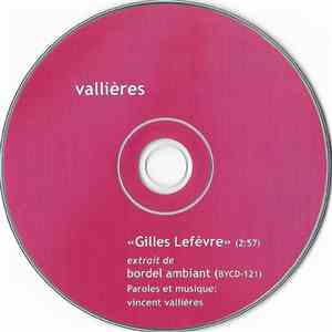 Vallières - Gilles Lefèvre album