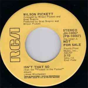 Wilson Pickett - Isn't That So album