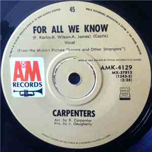 Carpenters - For All We Know album