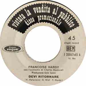 Francoise Hardy - Devi Tornare album