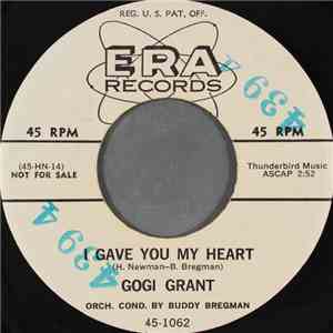 Gogi Grant - I Gave You My Heart album