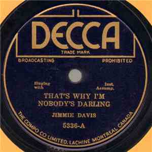 Jimmie Davis - That's Why I'm Nobody's Darling / Prairie Of Love album