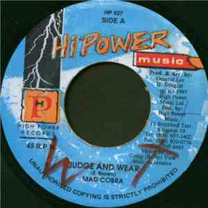Mad Cobra - Judge And Wear album