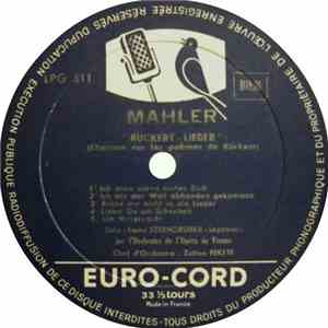 Mahler - Kindertotenlieder - Rückert Lieder album