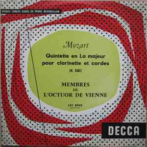 Mozart, Membres De L'Octuor De Vienne - Quintette En La Majeur Pour Clarinette Et Cordes (K 581) album