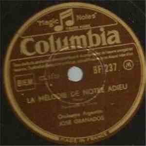Orchestre Argentin Jose Granados - La Mélodie De Notre Adieu / Coplas album
