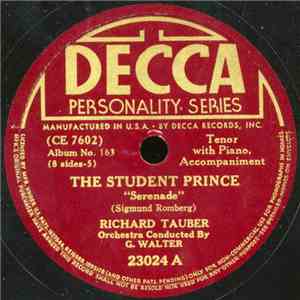 Richard Tauber - Serenade From "The Student Prince" / Roses Of Picardy album