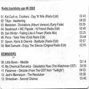 Various - Radio Trackliste Uge 06 2009 album