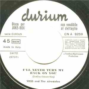 Wess And The Airedales - I Miei Giorni Felici album