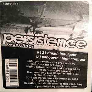 21 Dread / Panouvre - Indulgent / High Contrast album